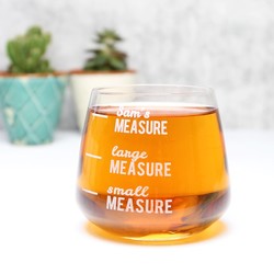 Your Measure Engraved Crystal Whiskey Glass